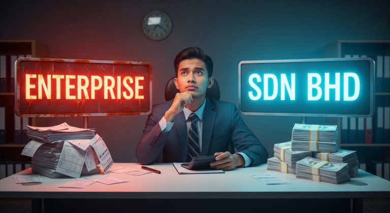 Perbezaan Cukai Individu vs Cukai Syarikat di Malaysia — Patut Kekal Enterprise atau Tukar ke Sdn Bhd?